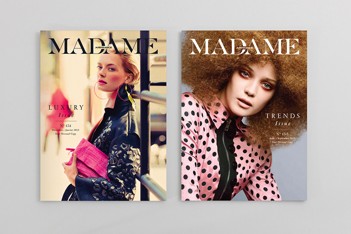 Madame Air France, luxury trends magazine.