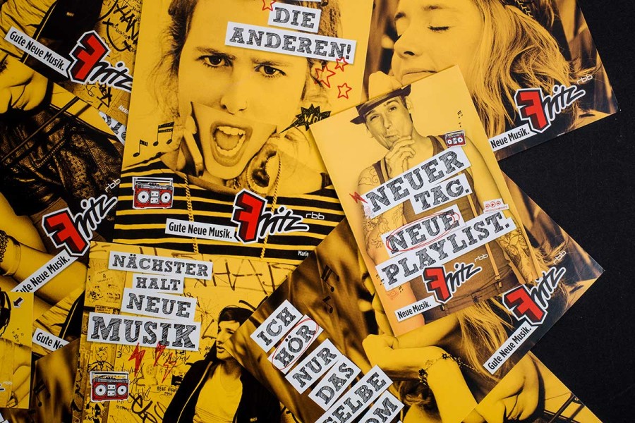 Radio Fritz, advertising, printing and creative direction