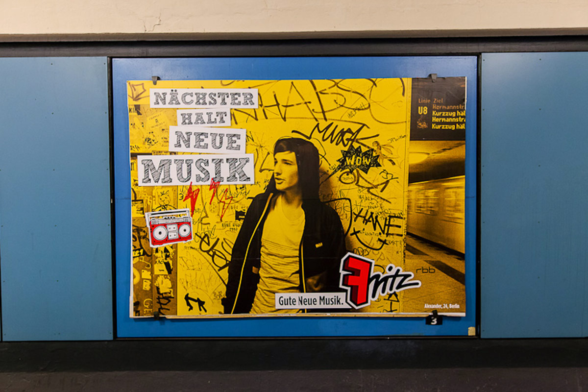 Radio Fritz, advertising, printing and creative direction