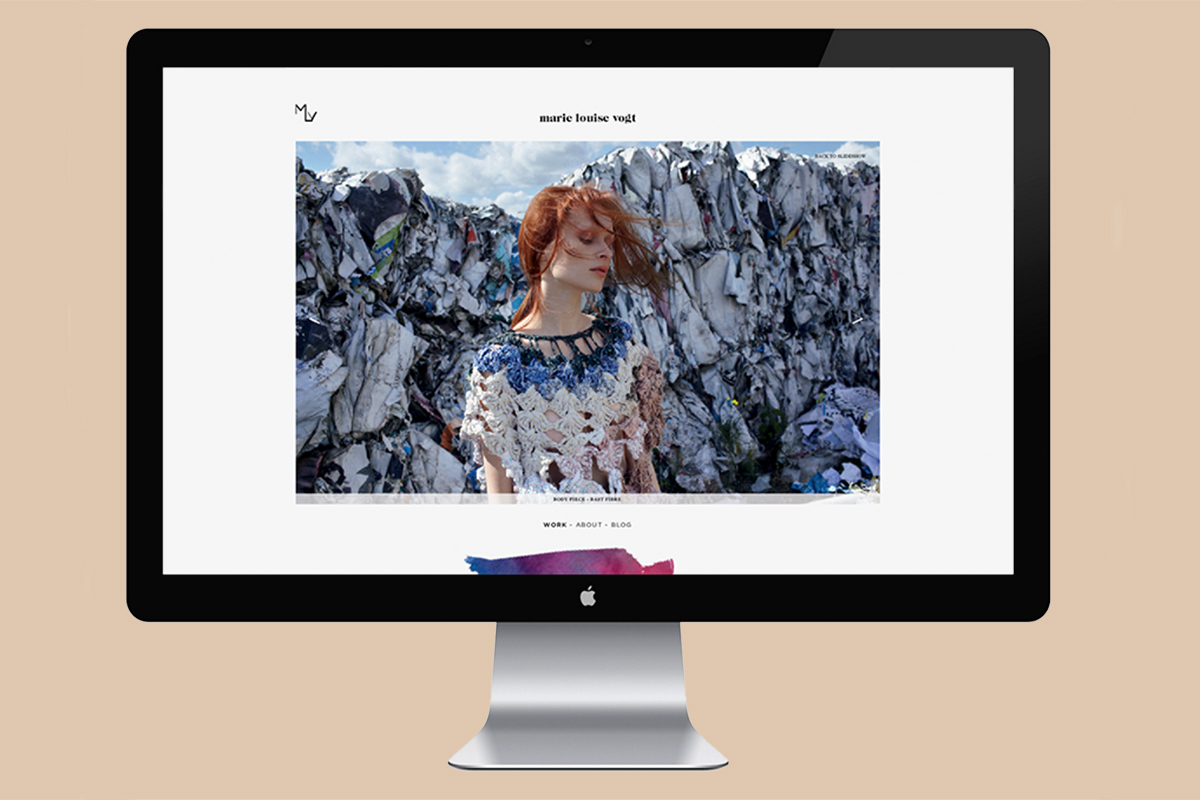 Lookbook, identity and website for Marie Louise Vogt, fashion designer and artist.