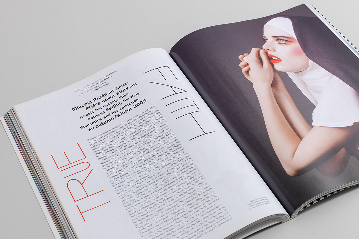 Pop, British magazine, editorial, typography and graphic design.
